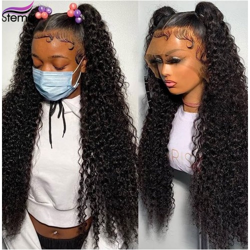 Deep Wave Wig X X Hd Lace Full Frontal Stema Hair